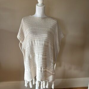 J Jill medium/large poncho. 
Heavy weight.